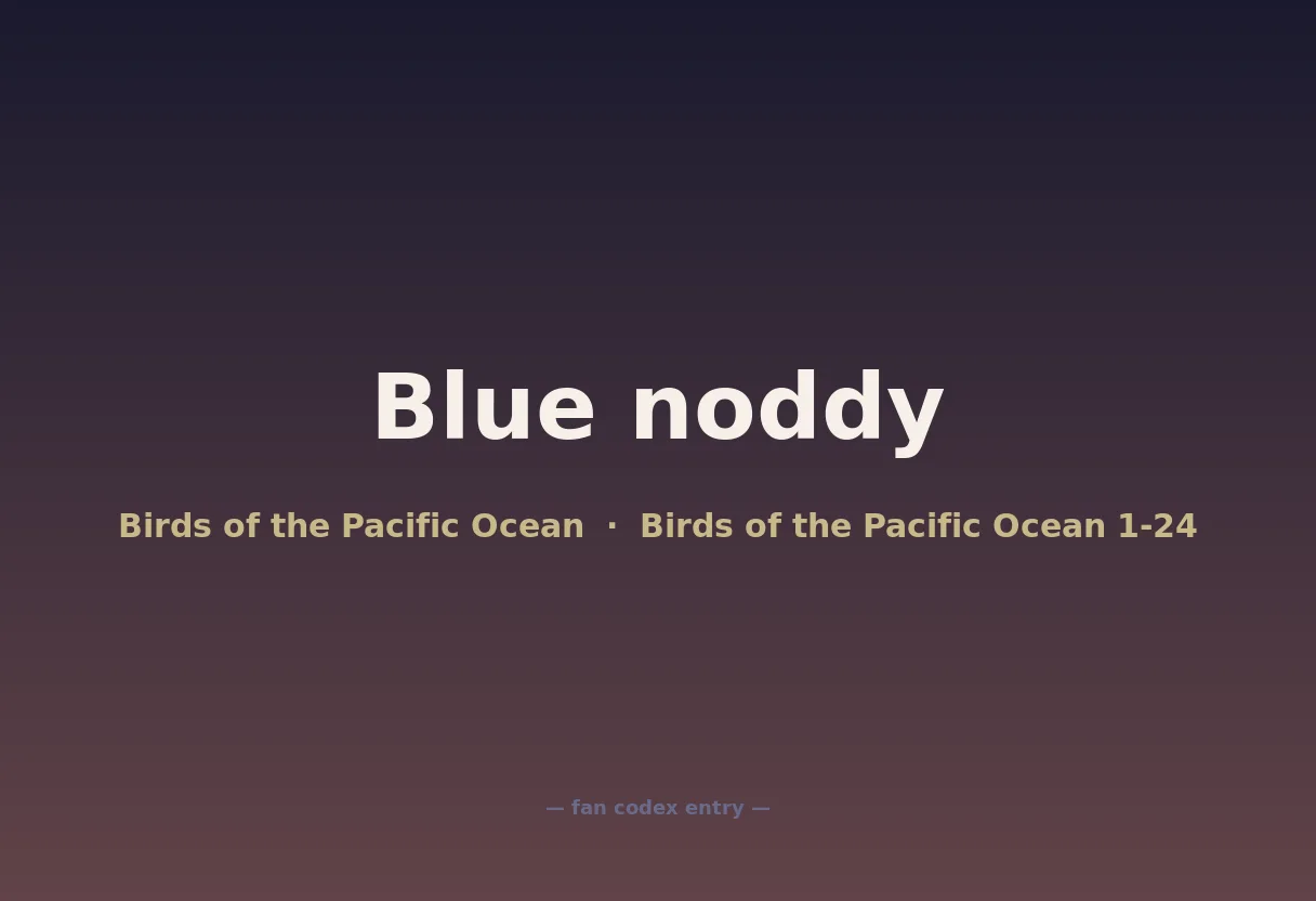 Blue noddy